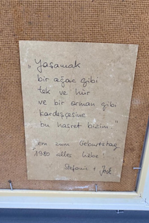 Nazım Hikmet Stefanie Jock İmzalı Nazım Hikmet Stefanie Jock İmzalı