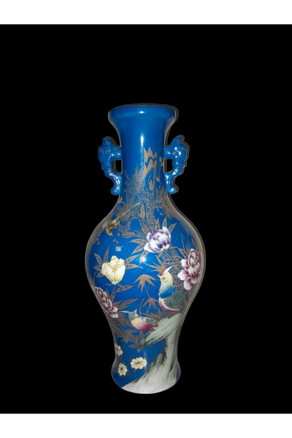 Çin El İşlemeli Vazo