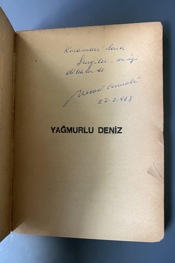 Necati Cumalı Yağmurlu Deniz İthaflı İmzalı Necati Cumalı Yağmurlu Deniz İthaflı İmzalı