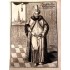 3. Ahmed Dönemi 1723 Tarihli Ahşap Baskı Vezir Gravürü