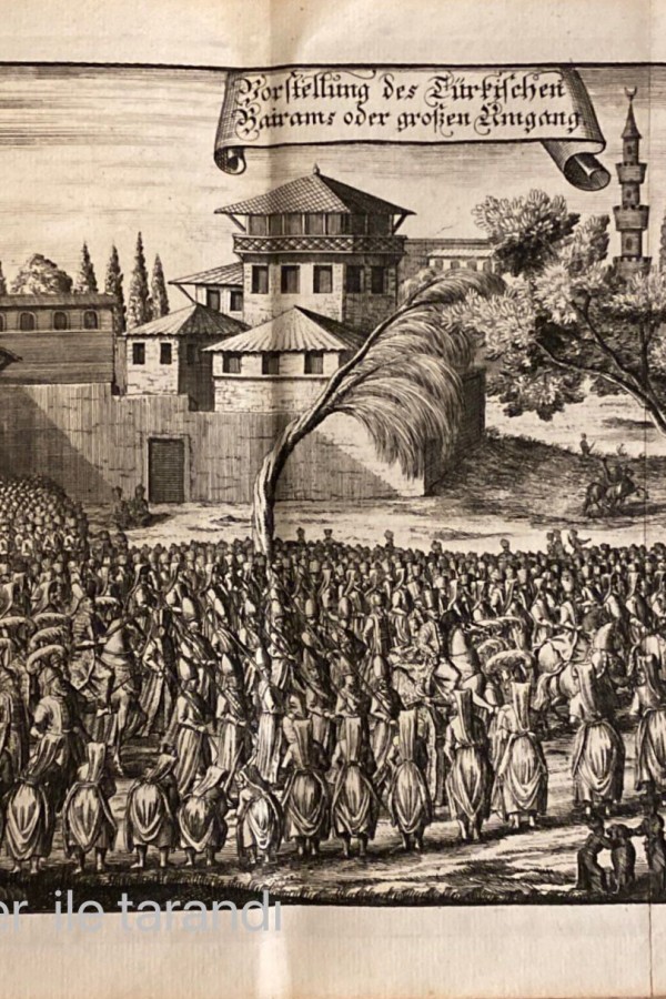 3. Ahmed Topkapı Sarayı Bayram Merasimi 1723 Tarihli Ahşap Baskı Gravür 3. Ahmed Topkapı Sarayı Bayram Merasimi 1723 Tarihli Ahşap Baskı Gravür