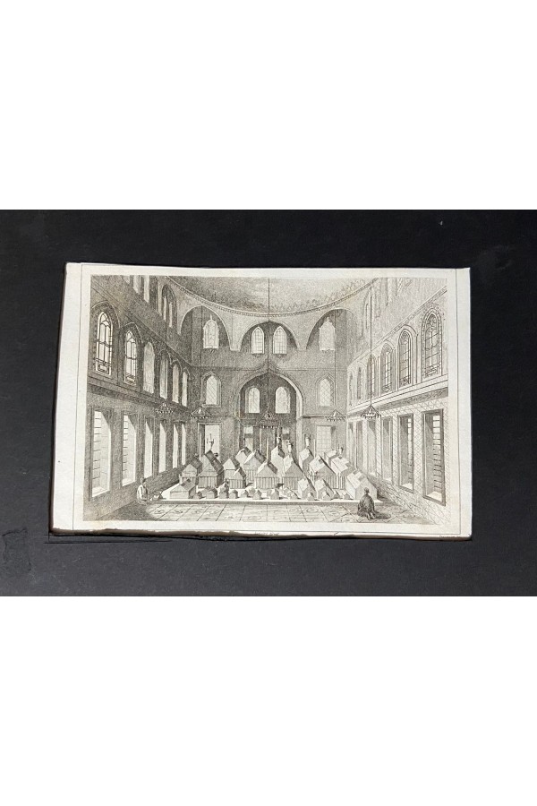 Sultan valide'nin kabir şapeli gravürü