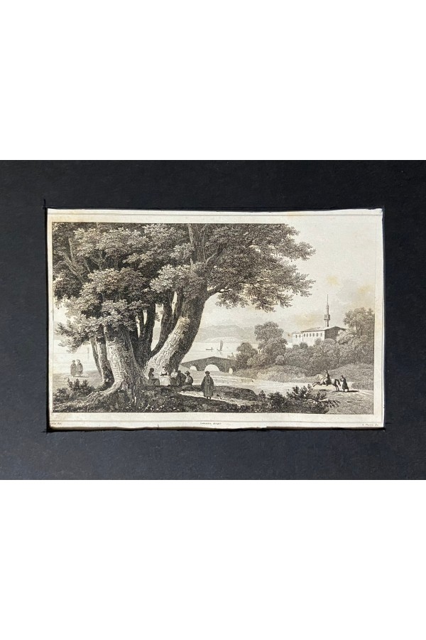 Büyük dere çayırı gravürü