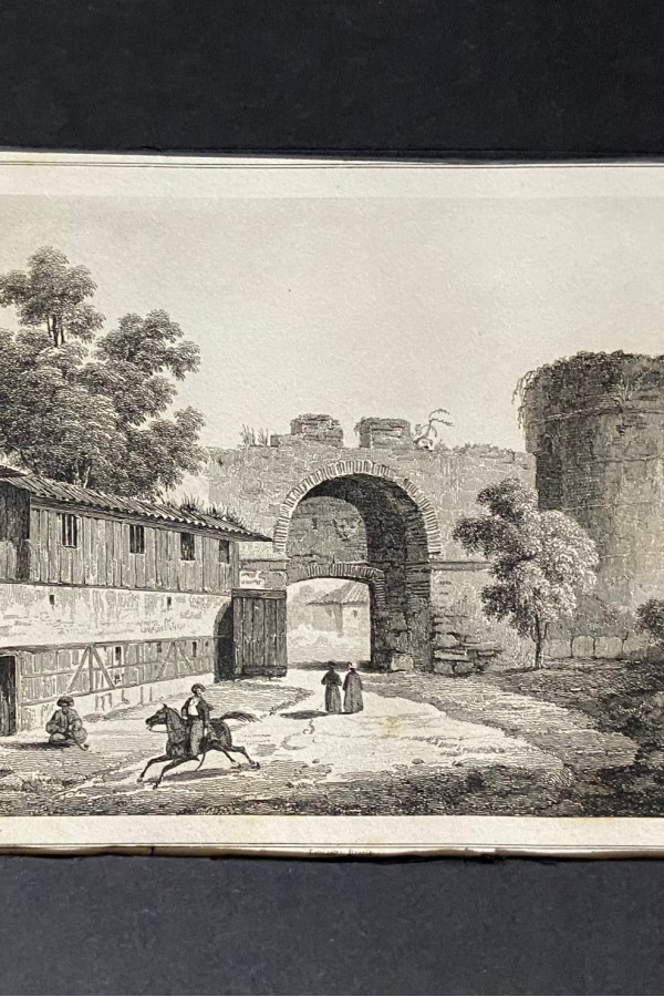 Edirne zafer kapısı gravürü Edirne zafer kapısı gravürü