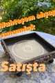 Ahşap kare sunumluk
