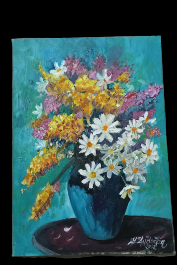Kır çiçekleri tablo
