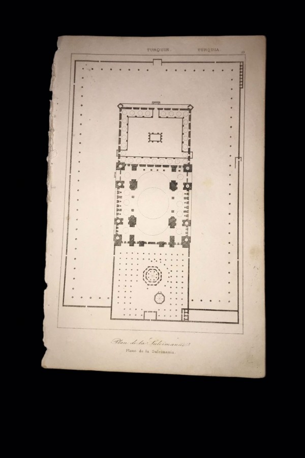 Süleymaniye Planı Gravürü Süleymaniye Planı Gravürü