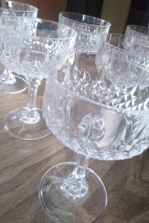 Fransız cristal d'argues muhteşem kadehler Fransız cristal d'argues muhteşem kadehler