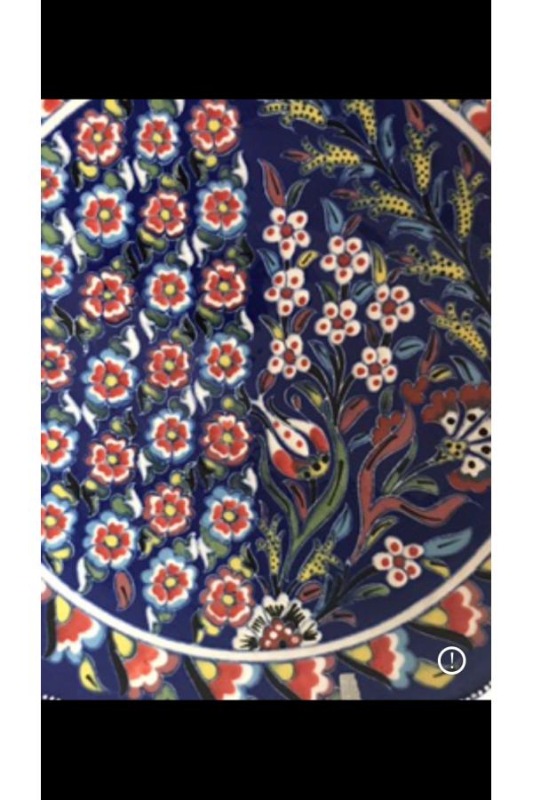 Kütahya duvar tabağı
