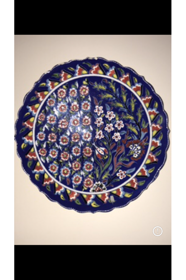 Kütahya duvar tabağı