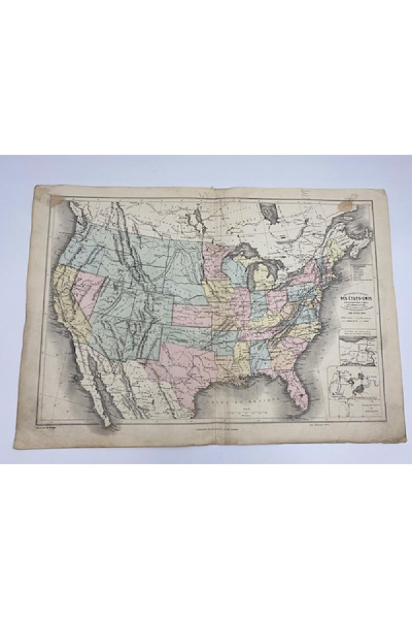 Amerika Haritası 1840 'lı yıllar