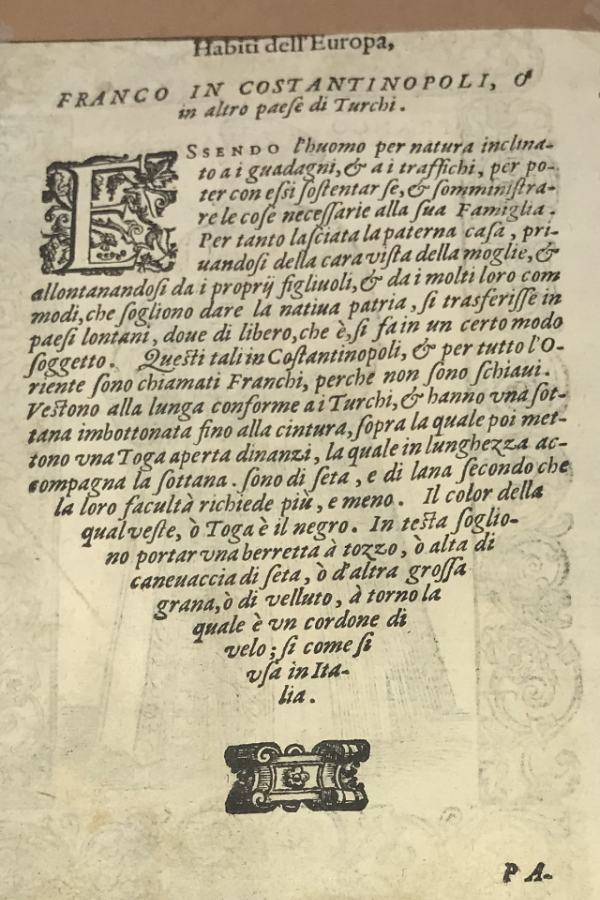 1590 Yılı Cesario Vecellio Gravür 1590 Yılı Cesario Vecellio Gravür